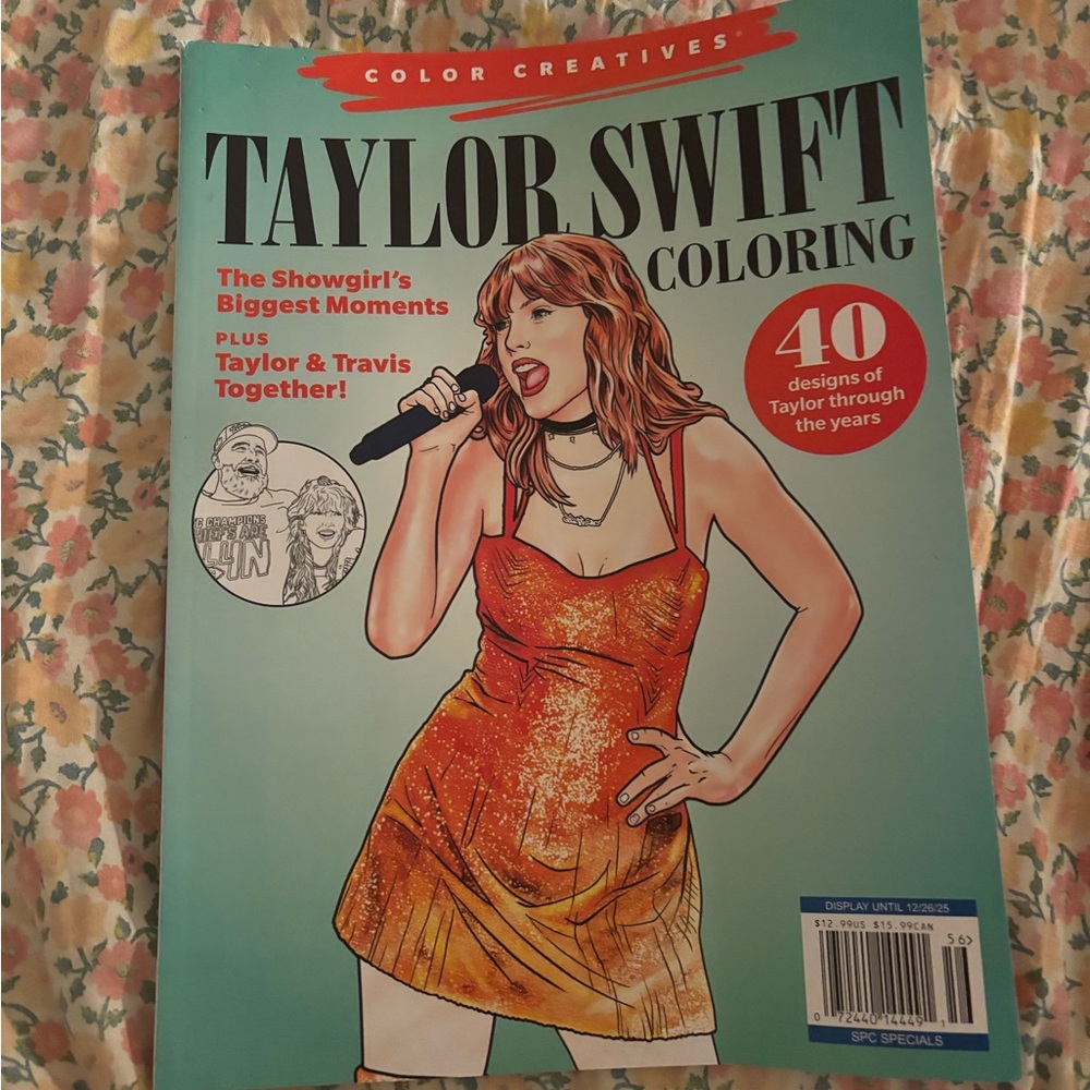 Taylor Swift Coloring Book - Red and Gold Cover